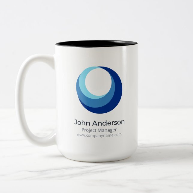 Personalised Business Logo Coffee Mug (Left)