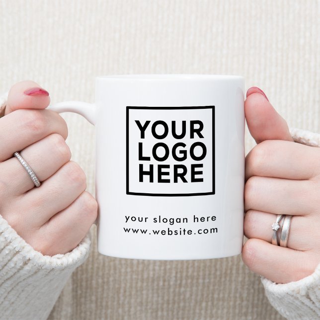 Personalised Business Logo Company Two-Tone Coffee Mug (Creator Uploaded)