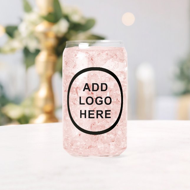 Personalised Business Logo Name Address Website Can Glass (Insitu (Wedding))