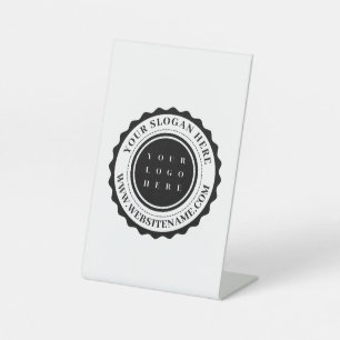 Personalised Business Logo Pedestal Sign