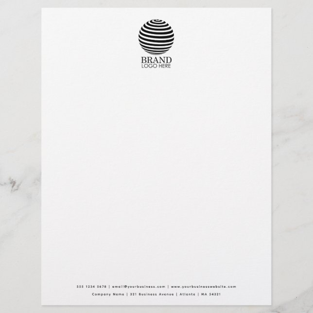 Personalised Business Logo Professional Letterhead (Front)