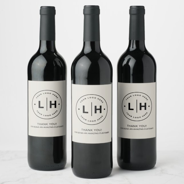 Personalised Business Logo Promotional Wine Label (Bottles)
