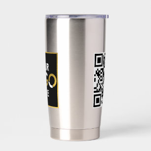 Personalised Business Logo QR Code Promotional Insulated Tumbler
