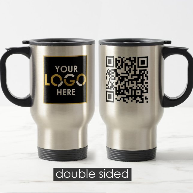 Personalised Business Logo QR Code Promotional Travel Mug (Personalized Business Logo QR Code Promotional Travel Mug)