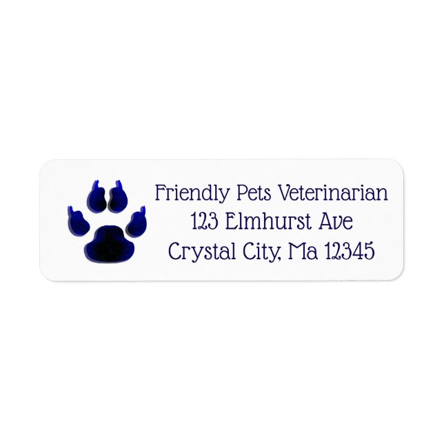 Personalised Business Logo Return Mailing Label (Front)