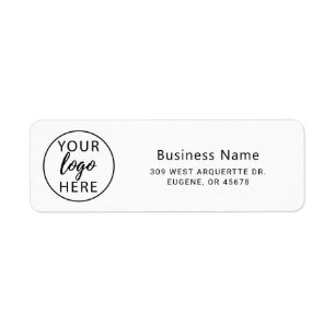 Personalised Business Logo Returns Address Label