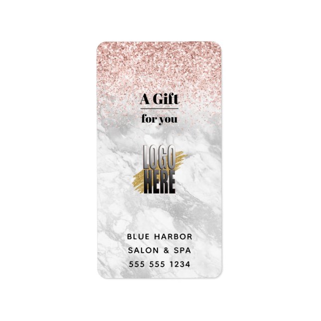 Personalised Business Logo Sanitizer  Label (Front)