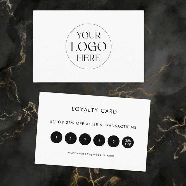 Personalised Business Logo Simple Appointment Card (Front and Back)