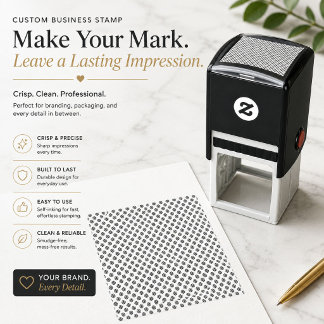 Personalised Business Logo Stamp