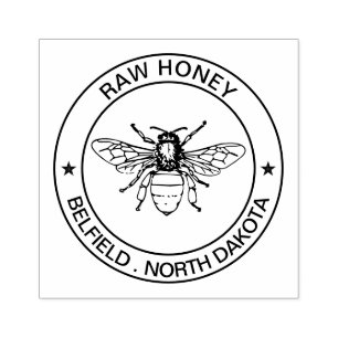 Personalised Business Logo Stamp- Bees Stamper Rubber Stamp