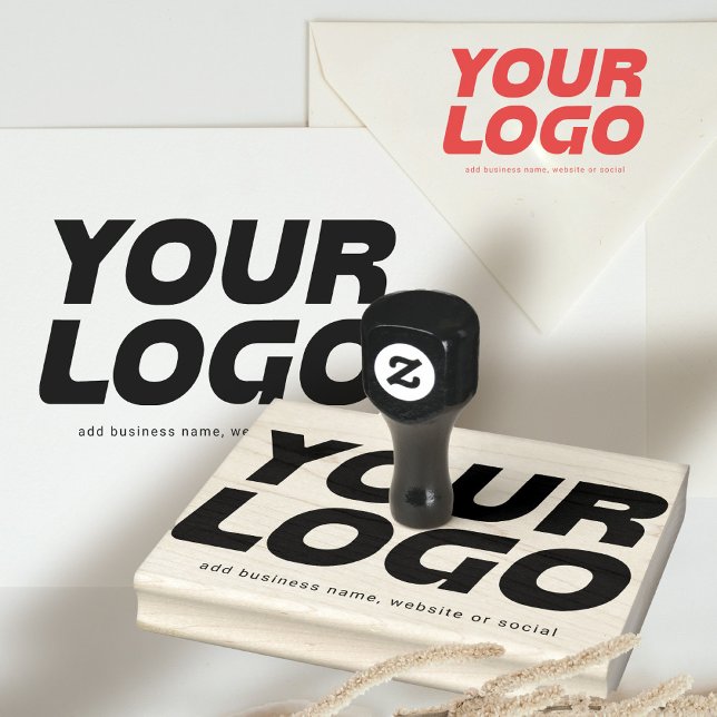 Personalised Business Logo Website Social Media Rubber Stamp (Creator Uploaded)