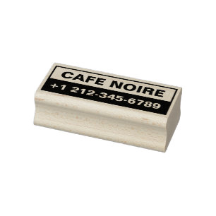 Personalised Business Maple Wood Stamp