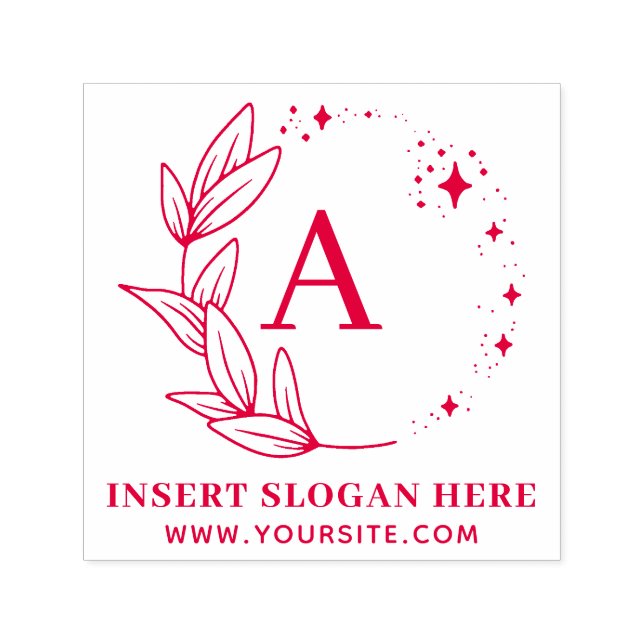 Personalised Business Monogram Self-inking Stamp (Design)