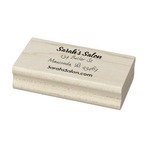 Personalised Business Name, Address and Email Rubber Stamp
