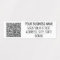 Personalised Business Name Address and QR Code