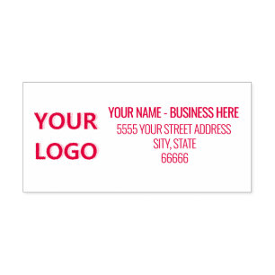 Personalised Business Name Logo Address Classic Self-inking Stamp