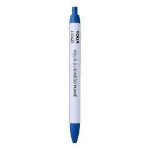 Personalised Business Name & Logo - Blue - Ink Pen