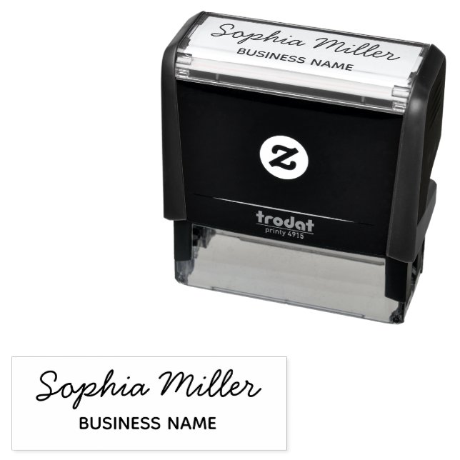 Personalised Business Name  Self-inking Stamp (In Situ)