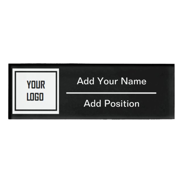 Personalised Business Name Tag (Front)
