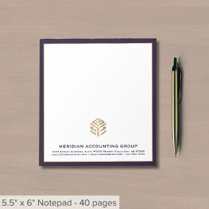 Personalised Business Notepad Custom Logo