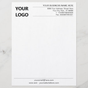 Personalised Business Office Letterhead with Logo