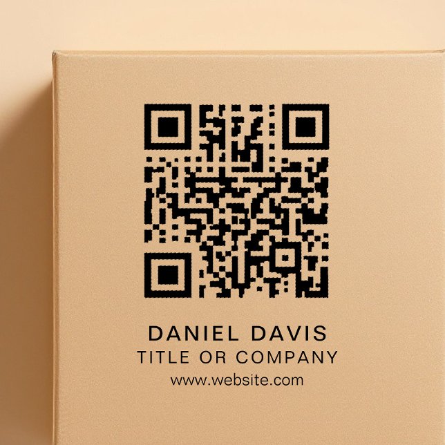 Personalised Business Professional QR Code Rubber Stamp (Creator Uploaded)