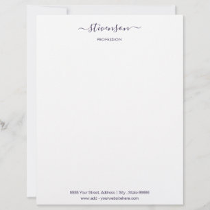 Personalised Business QR Code Letterhead Template
