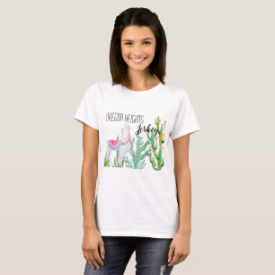 Personalised Business T-Shirt Boho Llama Bohemian