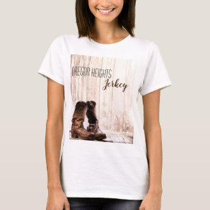 Personalised Business T-Shirt Boots Country Rusti