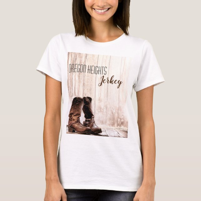 Personalised Business T-Shirt Boots Country Rusti (Front)