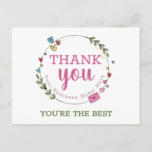 Personalised Business Thank You Cards