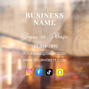 Personalised Business Window Decal - Your Company