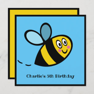 Personalised Busy Bumblebee Invitation