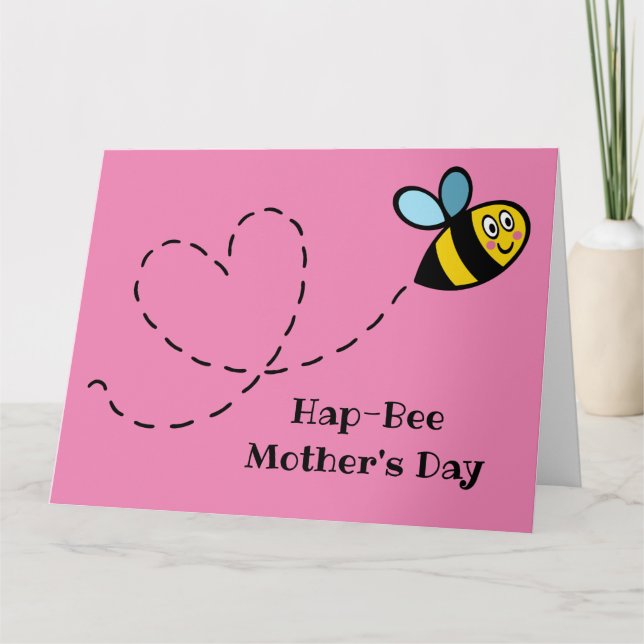 Personalised Busy Bumblebee Mother's Day Card (Front)