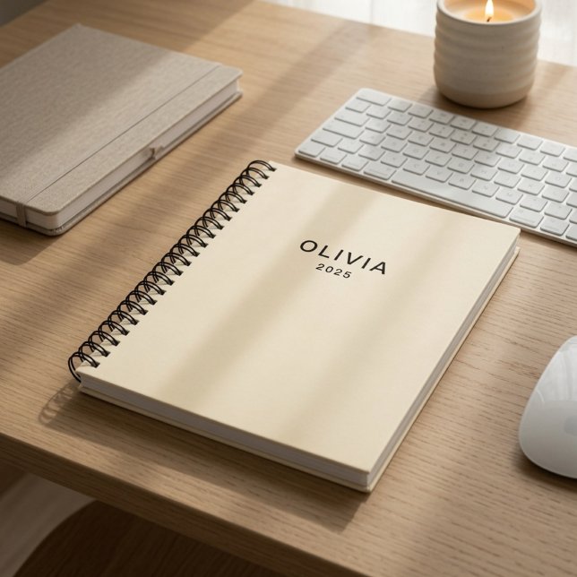 Personalised Buttercream | Custom Name Notebook (Creator Uploaded)