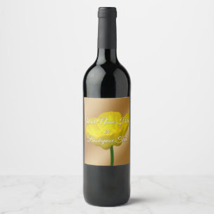 Personalised Buttercup Bottle Labels