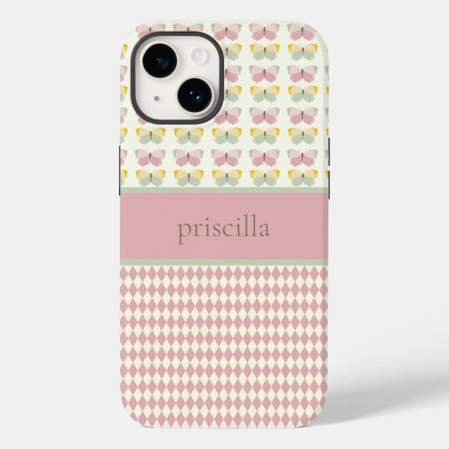 Personalised Butterflies Phone Case (Back)