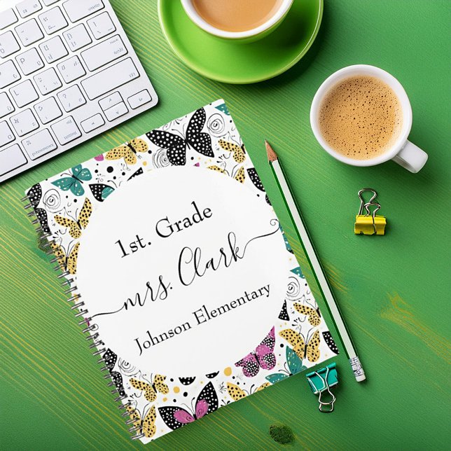 Personalised butterflies teacher lesson planner (Creator Uploaded)