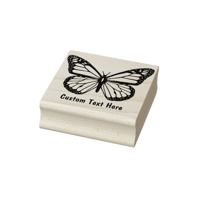Personalised Butterfly #2 Rubber Stamp (Stamp)