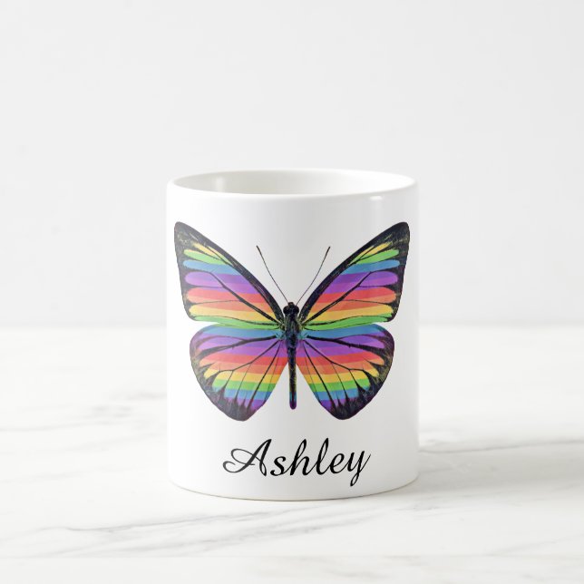 Personalised Butterfly Coffee Mug (Center)