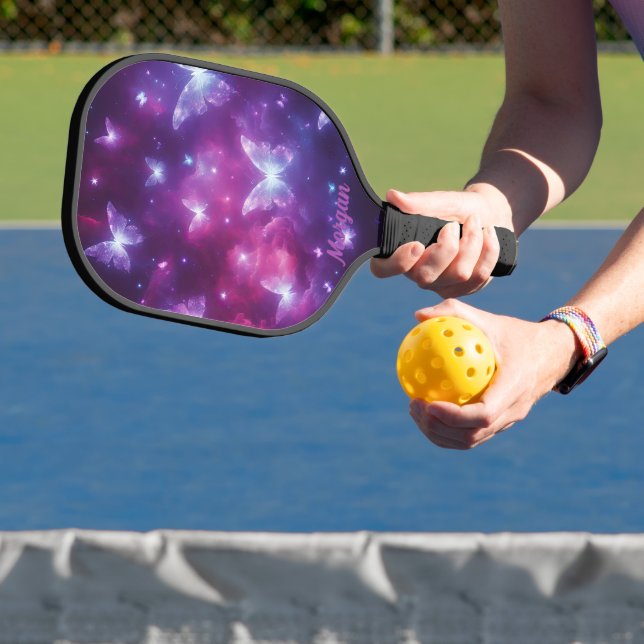 Personalised Butterfly Fantasy Art Pickleball Paddle (Insitu)