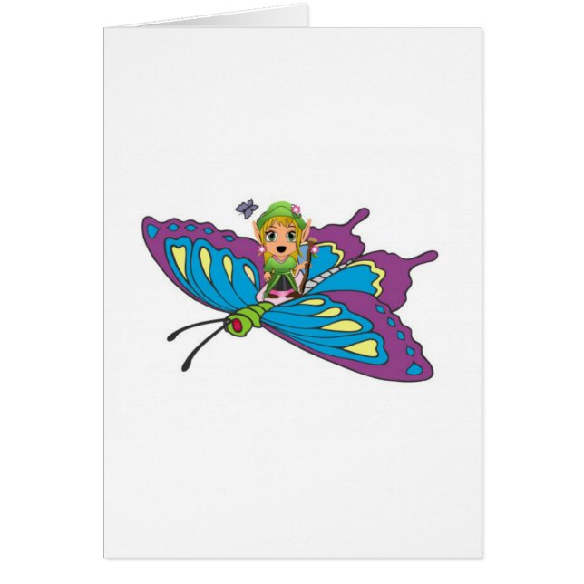 Personalised Butterfly Girl (Front)