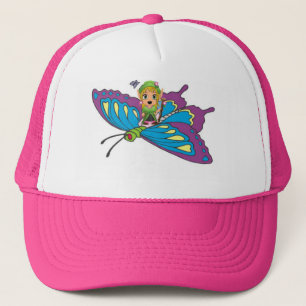 Personalised Butterfly Girl Trucker Hat
