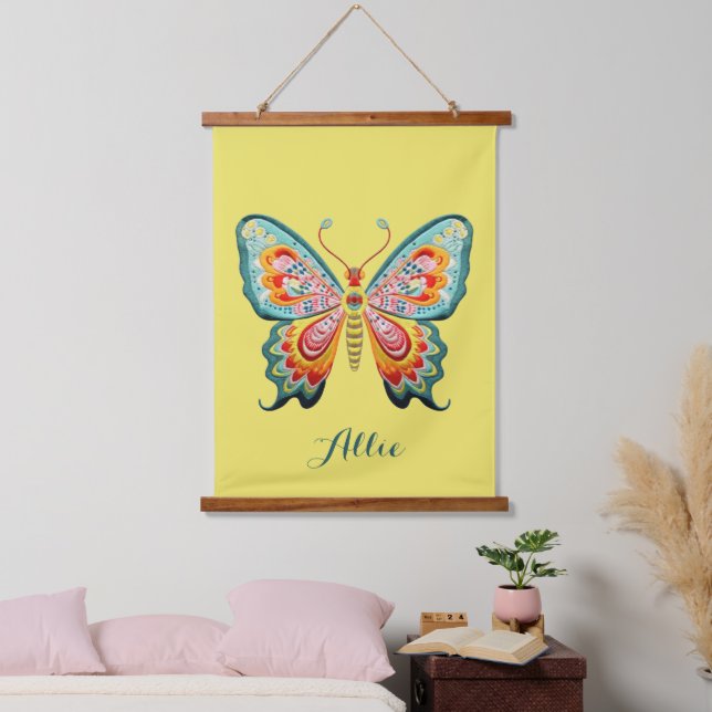 Personalised Butterfly Hanging Tapestry (Bedroom)