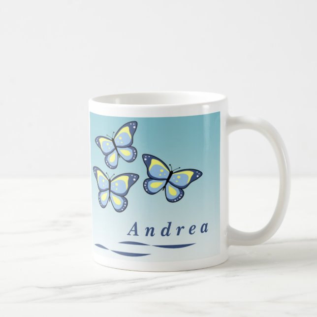 Personalised Butterfly Mugs (Right)