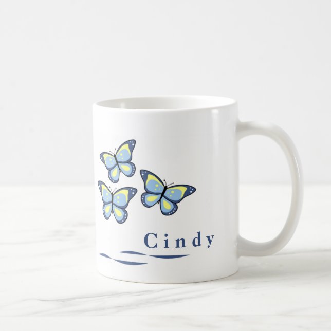 Personalised Butterfly Mugs (Right)