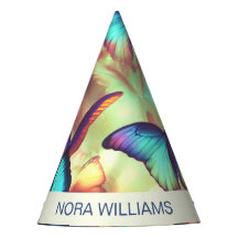 Personalised Butterfly Party Hat