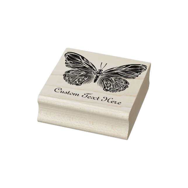 Personalised Butterfly Rubber Stamp (Stamp)