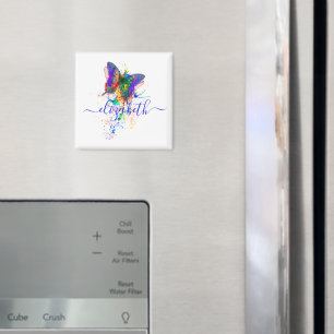 Personalised butterfly splatter  magnet