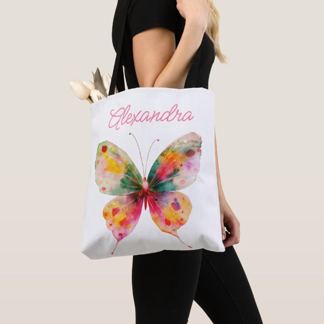 Personalised butterfly tote bag (Close Up)